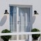 Vaxcel Dunbar 1 Light Matte Black and Gold Contemporary Outdoor Wall Sconce Metal Shade T0682 - alternate 2